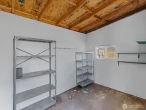 A peek inside the shed.