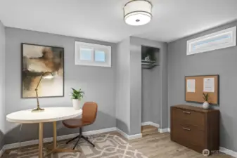 Virtually staged. Downstairs Bedroom #2