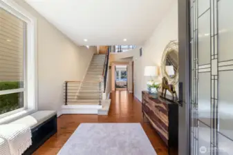 Gracious Welcoming foyer
