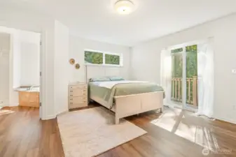 Upper level primary bedroom