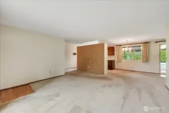 View from the Living Room to the Kitchen.