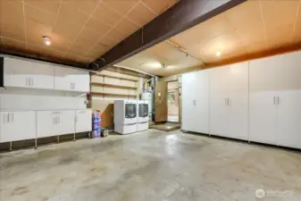 Superb double garage and the amount of storage is next level. Water heater and Gas Furnace are both only about 5 years old.