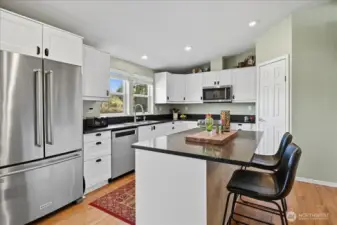 Kitchen with eating space