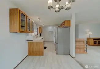 View from dining area.