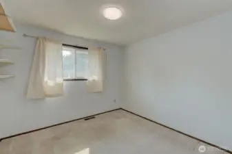 1st bedroom on main floor.