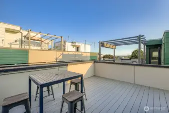 Your own private rooftop deck