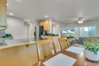 From Eating Area to Kitchen