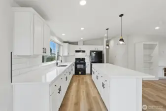 Plenty of counter-space for the chef in you, or for a quick casual dining option.