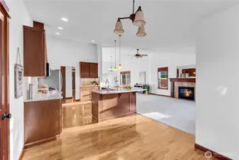 Shot from the kitchen dining nook