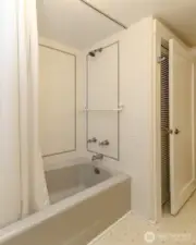 Upstairs shower