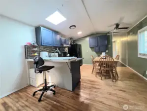 Counter seating available for quick meals and special gatherings.