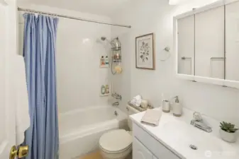 Primary bath  Virtually staged