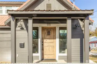 Covered front porch