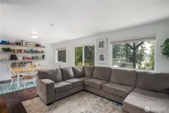 Lower great room with view