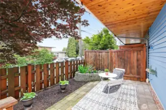 Fenced Patio perfect for catching a sunset