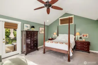 Primary suite has private outdoor deck