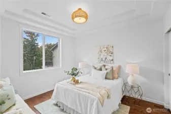 Bedroom on the main level.