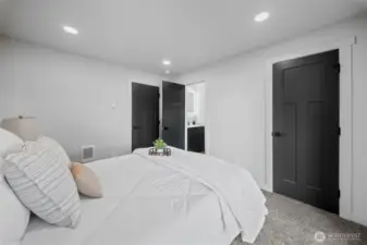 Primary bedroom with en-suite bath