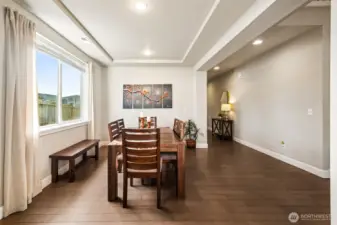 Formal dining area with ample natural light