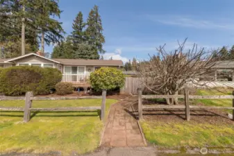 Nestled on a spacious and sunny cul-de-sac lot.