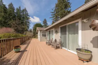 Host guests or relax solo on the expansive Trex deck.