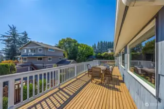 Enjoy the large deck all year long!