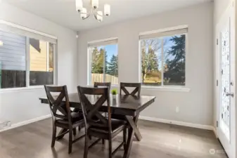 Dining area off of kitchen