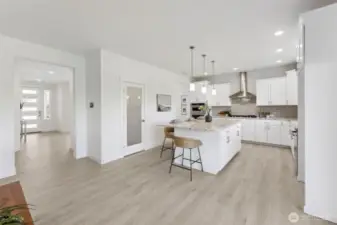 This is a general representation of floor plan and may vary from actual home constructed. Features in photos, upgrades, elevation, materials, dimensions and layout all subject to change without notice.