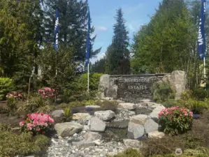 Each home receives custom landscaping! Spring has sprung & beautiful flowers line the street!