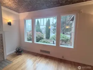 Large window allows great natural light in.