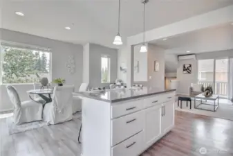 A view to showcase the fun way to cook while entertaining