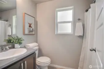 Full sized bathroom