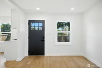Brand new front door. Main entry into home.
