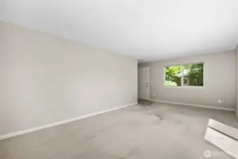 Living Room with Fresh Paint Throughout!