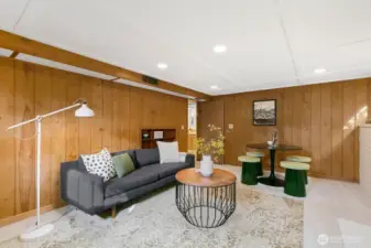 Space for two areas here - including a game table.