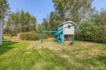 DELIGHTFUL BACK YARD PLAY SET.