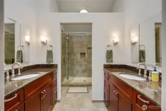 Primary bathroom.