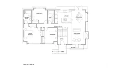 Main level floor plan
