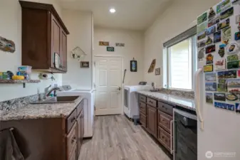 Spacious Laundry room.