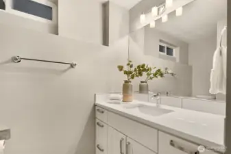 3/4 bath lower level