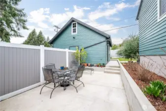 Private Fenced Patio