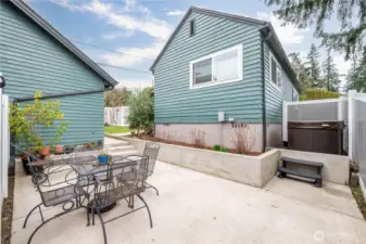 Patio and Hot Tub