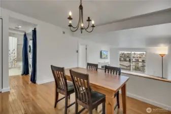 Dining room view from kitchen