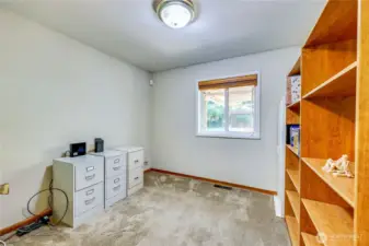 The third bedroom or den/office space.