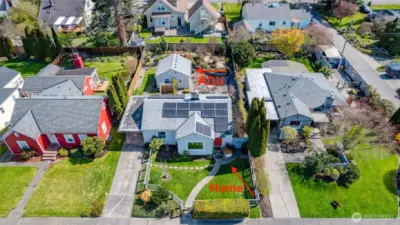 1018 sqft home with 324 sqft ADU.