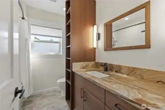 Full hallway bathroom.
