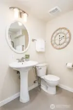 Downstairs 3/4 bath.