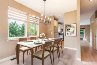 Dining Room of ADU - Virtually Staged