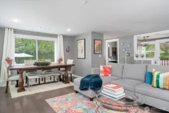 Open and airy "great room" creates a wonderful feel for your new home.