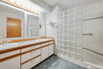 Primary bath with walk in shower